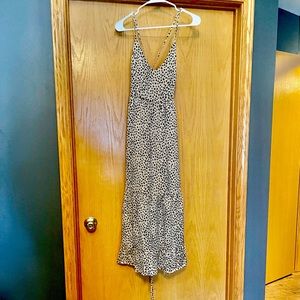 Cupshe Ayana Lace-up Backless Maxi Slip Dress